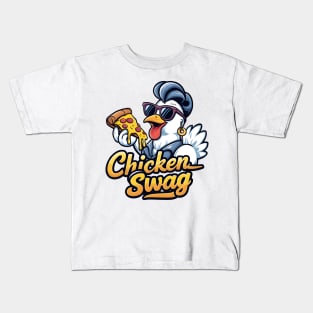 Chic Chicken Swag Logo Kids T-Shirt